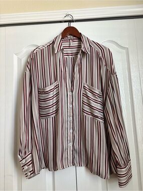 Free People women’s Button-Down Shirt with Stripes